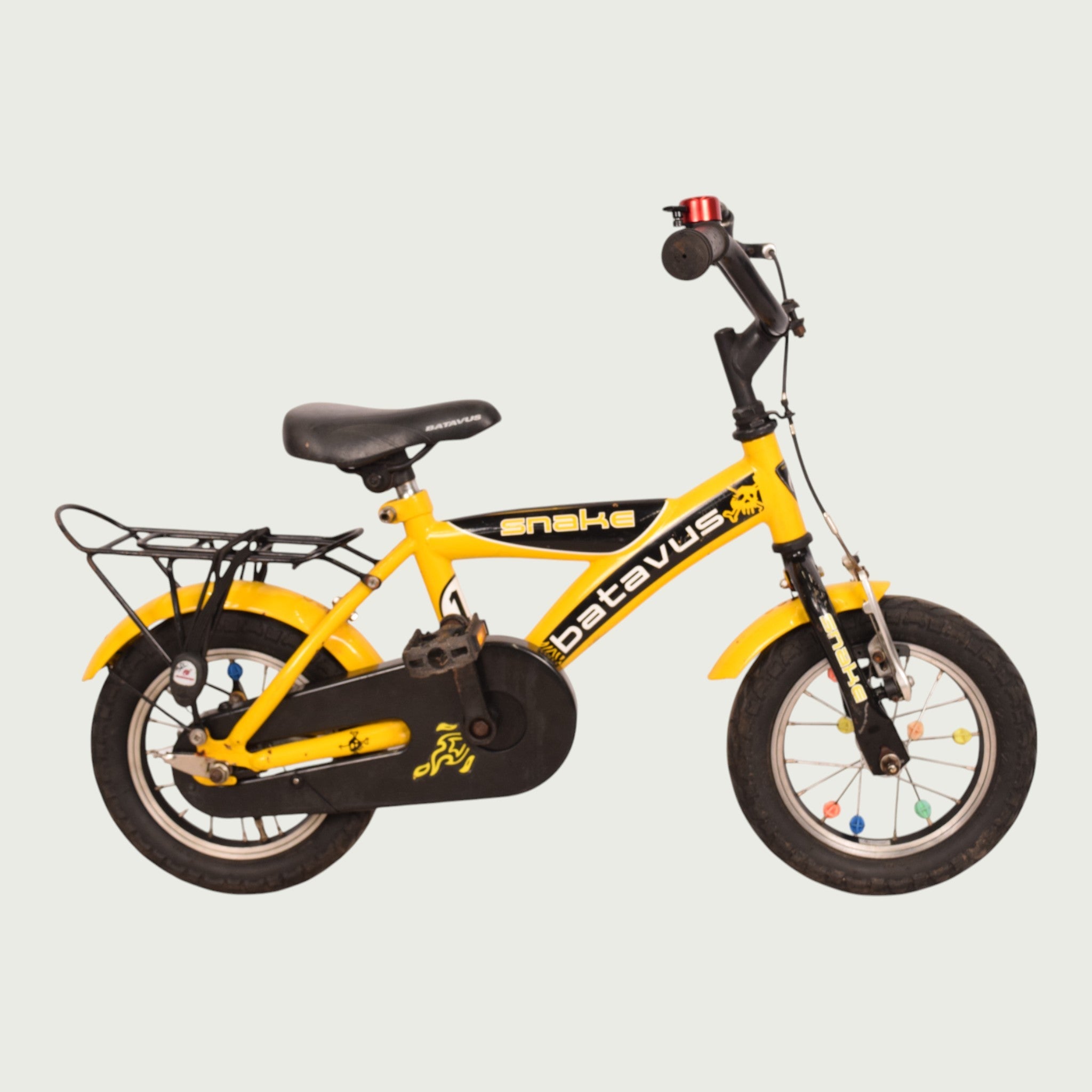 Batavus Snake children's bicycle 12 inch - in yellow for 2-4 years
