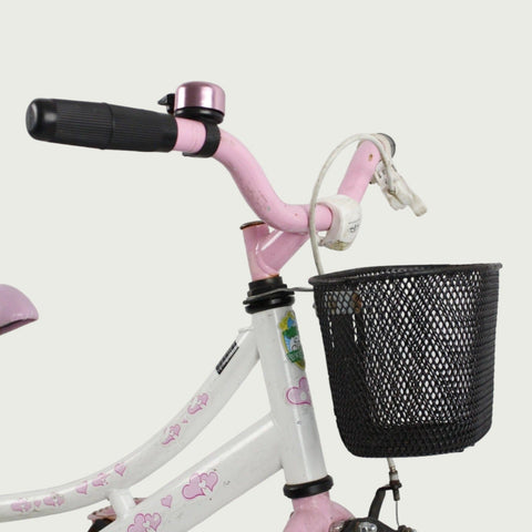 14.5 - BikeFlip, 14 inch fiets, schattige fiets met mandje, terugtraprem en handrem, geen versnellingen, kabelslot