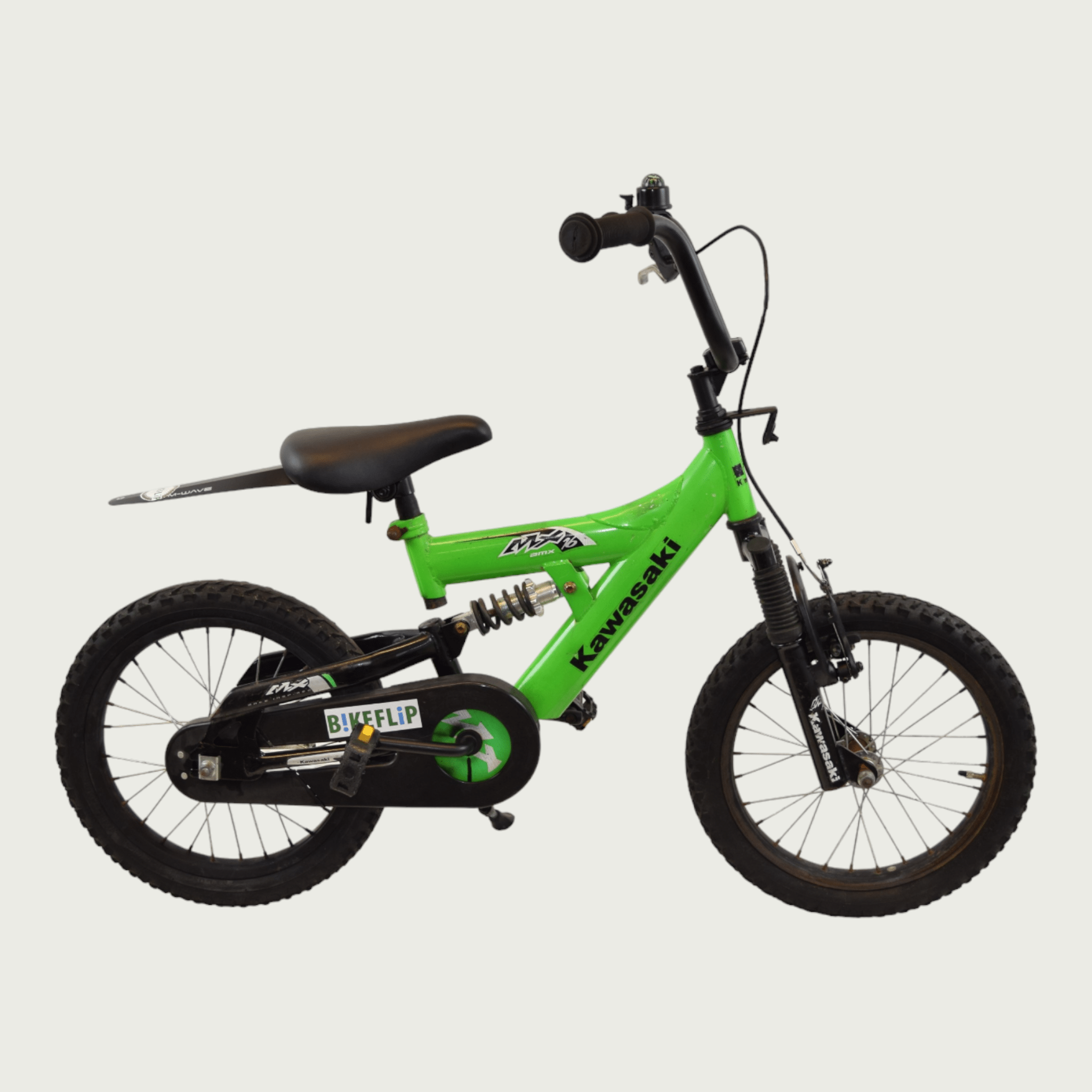 Children's bicycle 16 inch - green for 4-6 years - BikeFlip