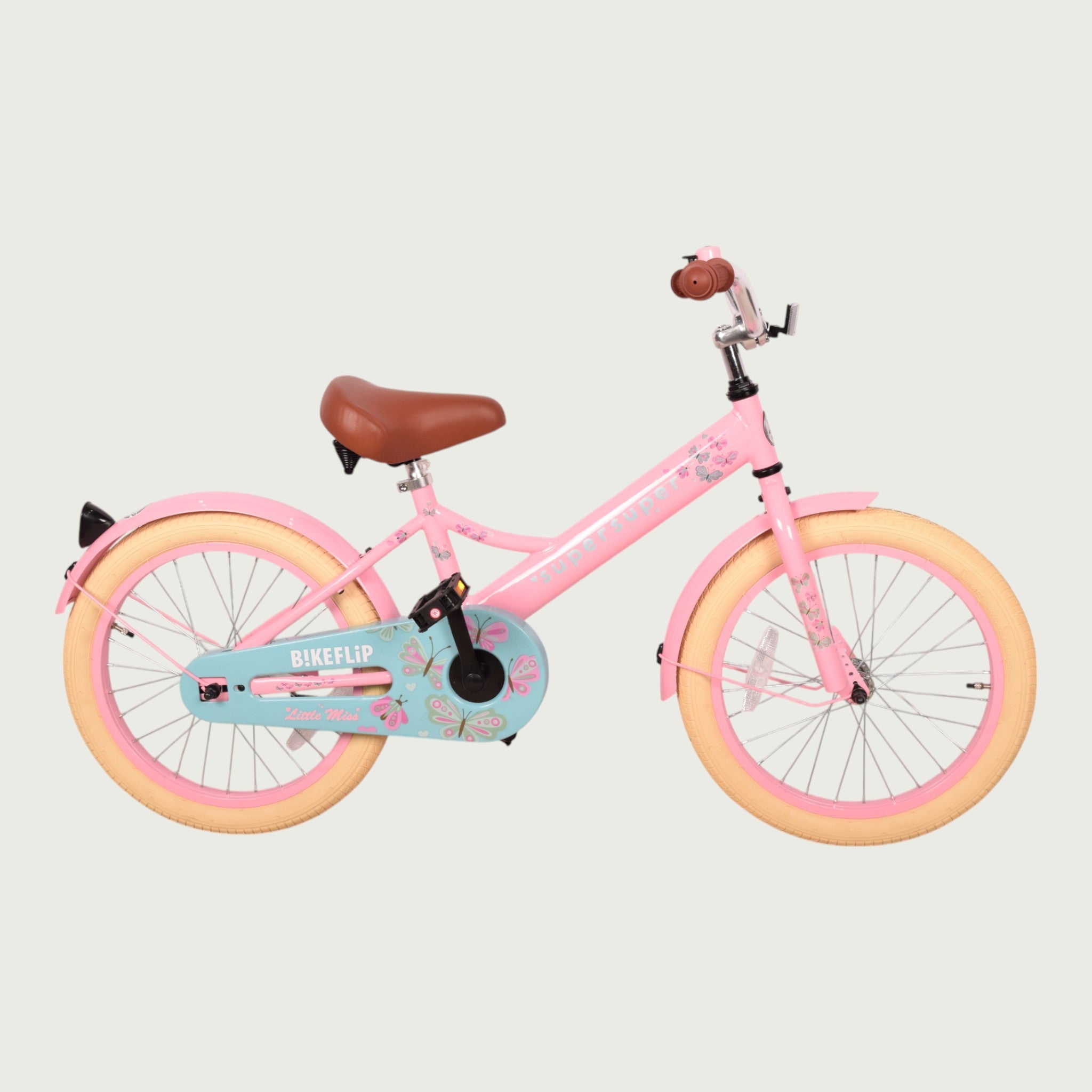 Supersuper children's bicycle 18 inch - Pink girls' bicycle - 6-7 years