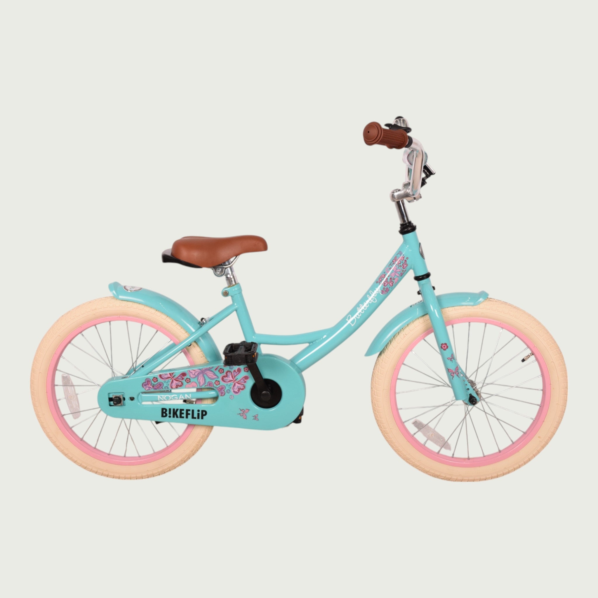 nogan butterfly kinderfahrrad Popal 18-inch children's bicycle in blue - for 6-7 years