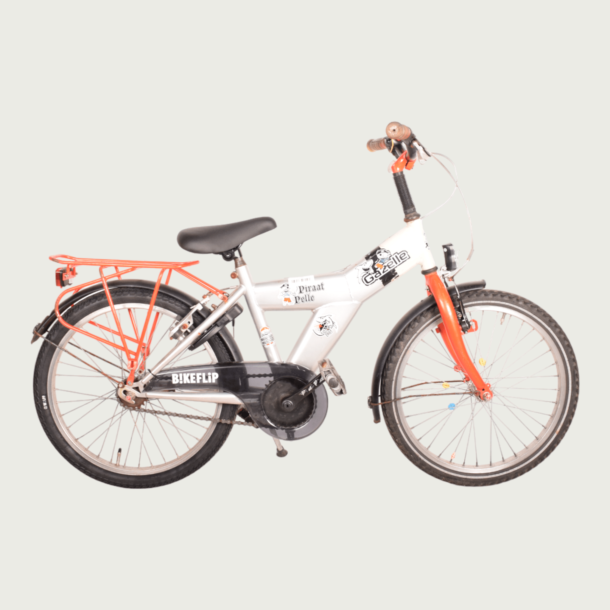 Gazelle 20-inch children's bicycle - Color: silver Ages 7 and 8 years