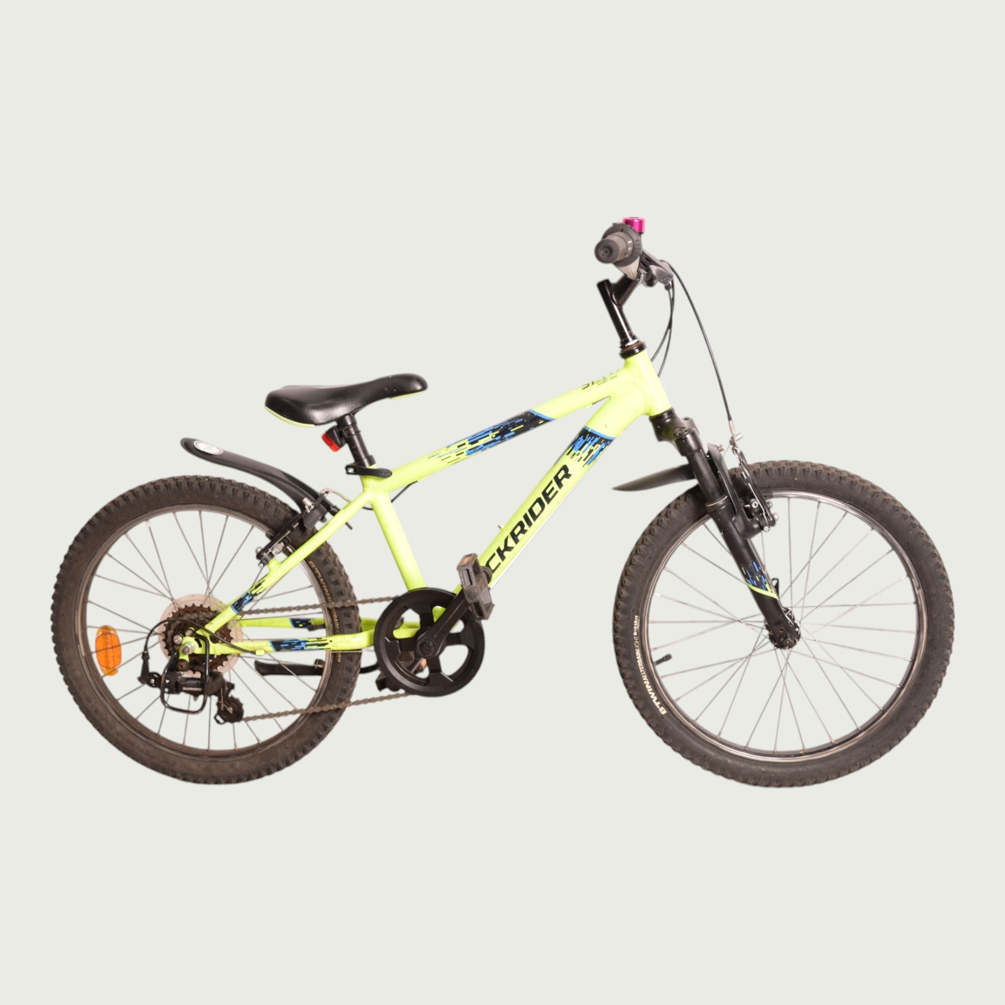 20インチ 子どもの自転車　 Rockrider Rockrider mountainbike 20 inch geel Leeftijd 7 en 8 jaar - BikeFlip