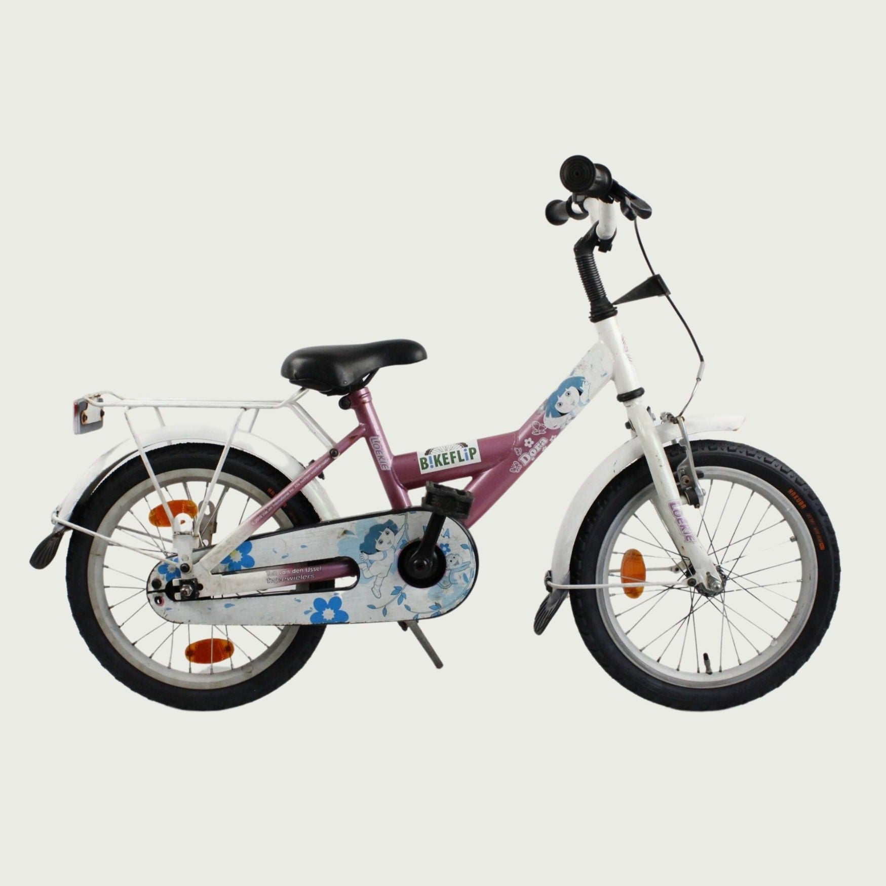 loekie kinderfahrrad Loekie 16-inch children's bike - Pink girls' bike - for 4-6 years