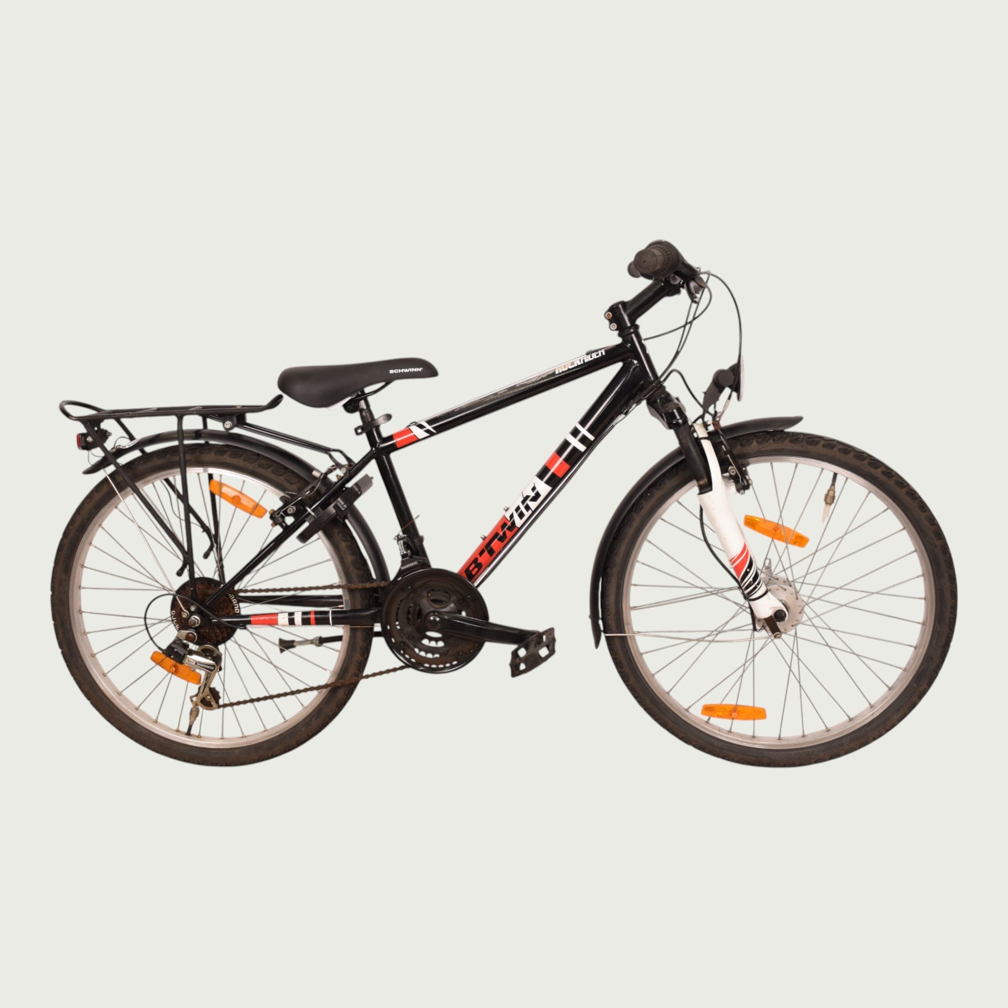 B'TWIN 24-inch black bike for 9- and 10-year-olds