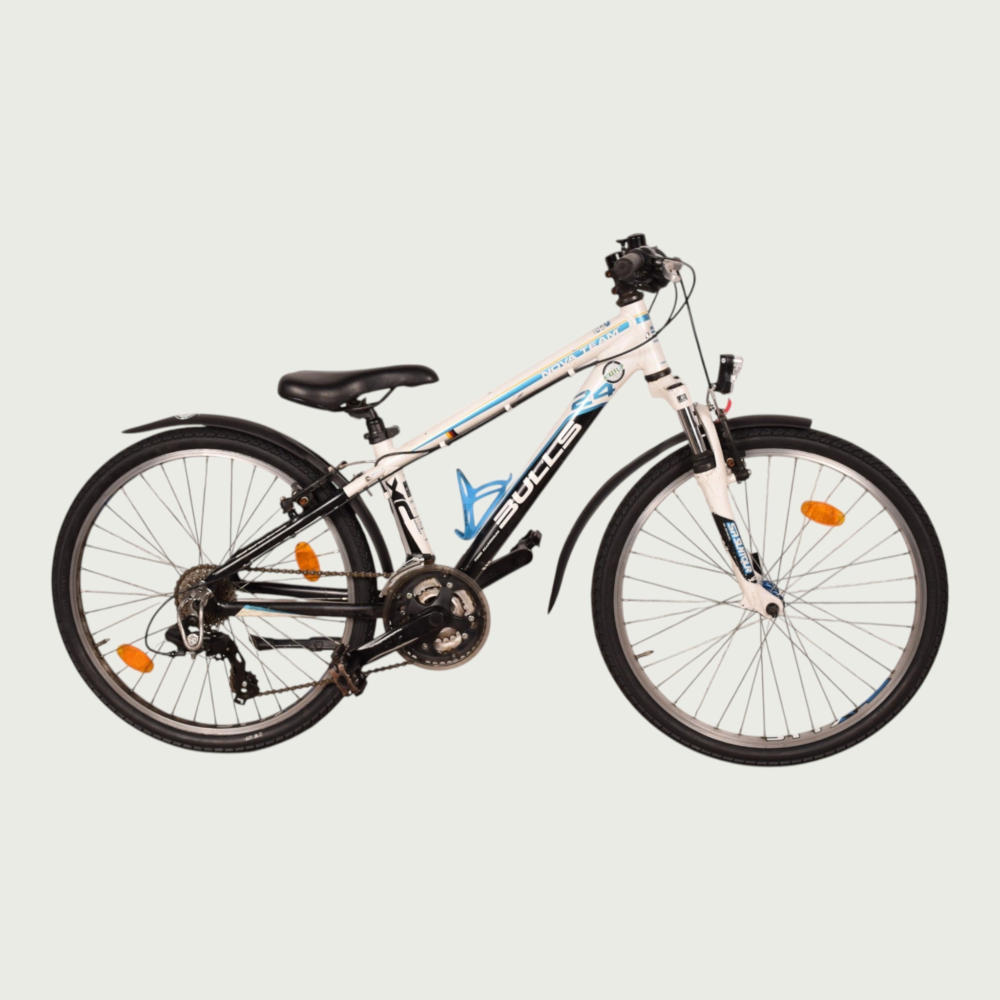 bulls 24 mountainbike inch bike - For 9 or 10 years old - Color: White pt set But dont let the Color:Blue Men Cube Stereo Hybrid 140