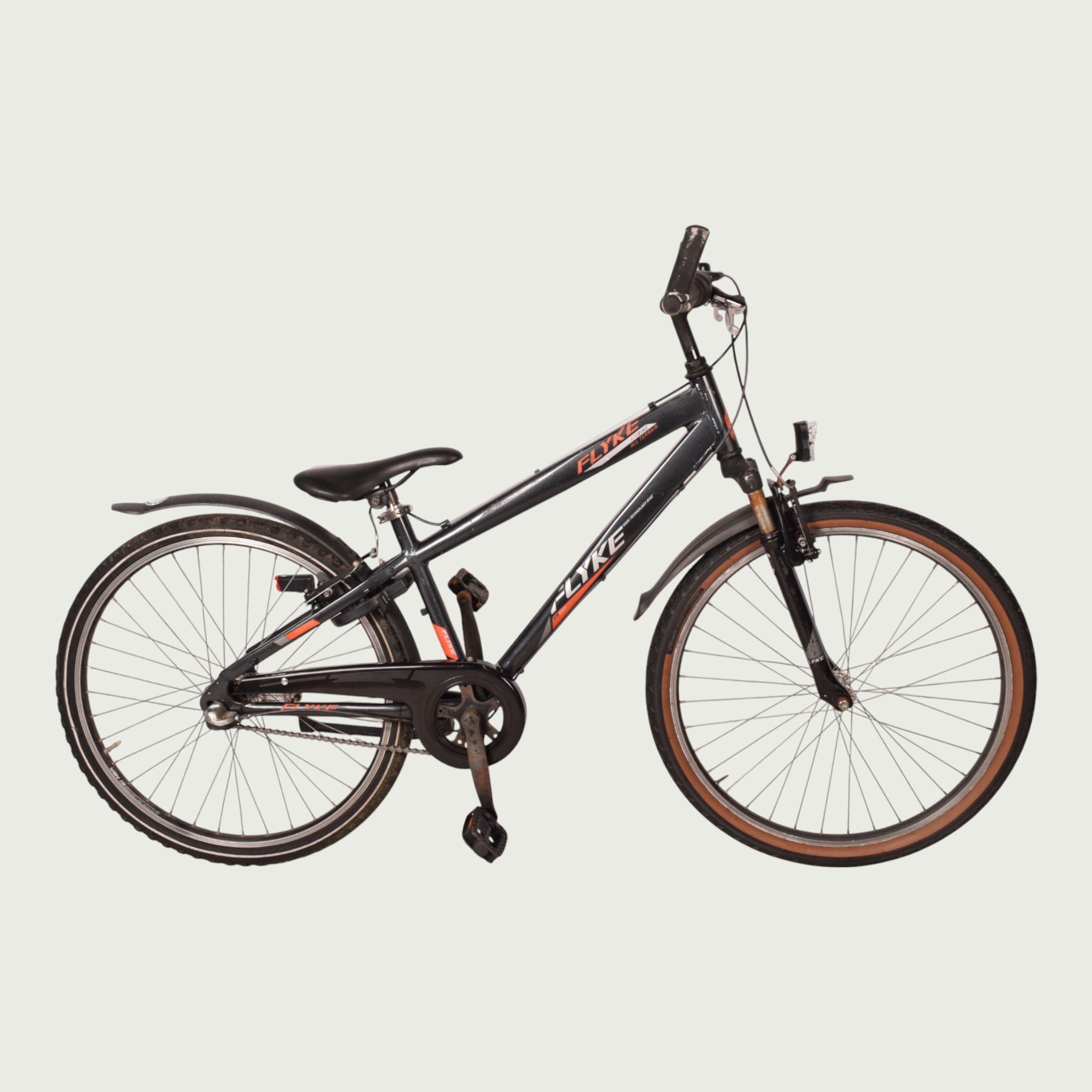 flyke mountainbike Flyke bike - 26-inch bike for 10-14 year olds - black
