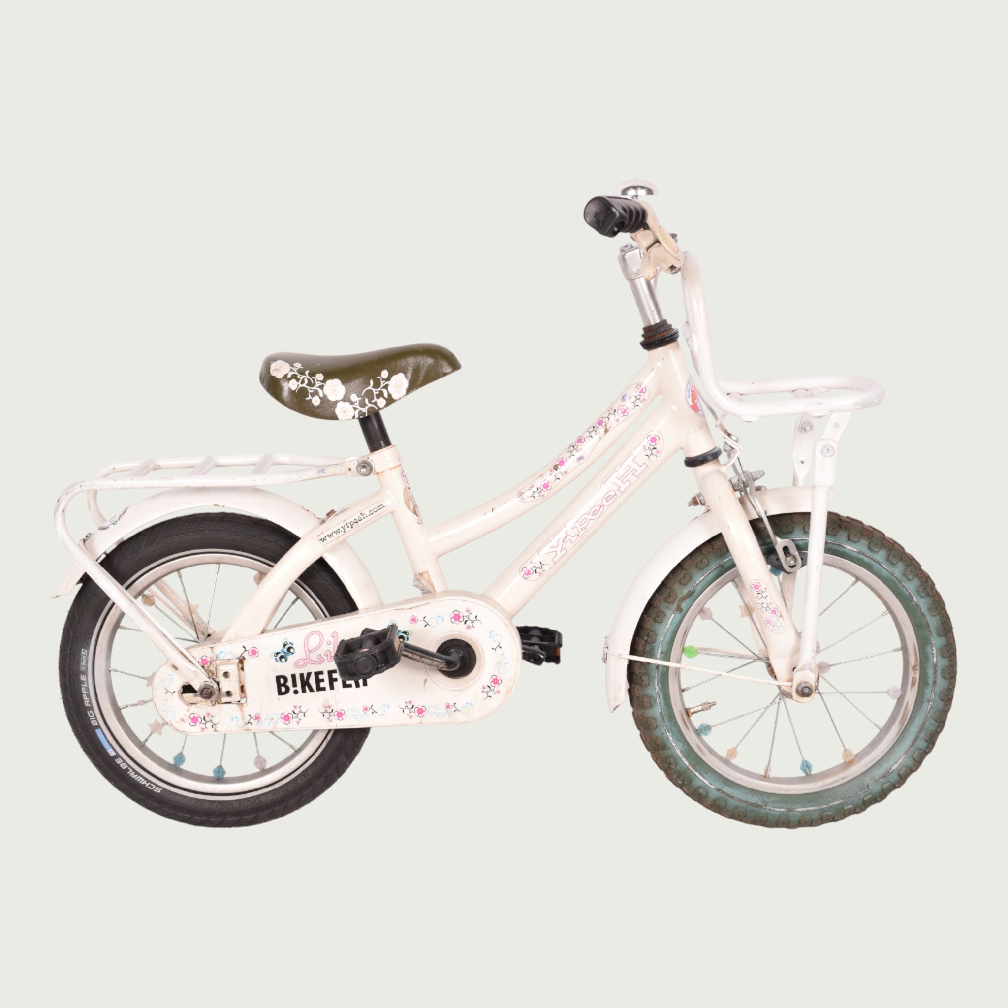 Yipeeh children's bicycle - 14 inch for 3-5 years - white