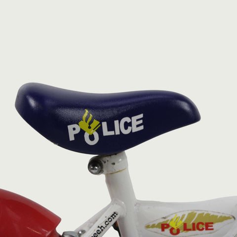 12.10 - BikeFlip, Blauw wit rode fiets, Kabelslot, Terugtraprem en handrem