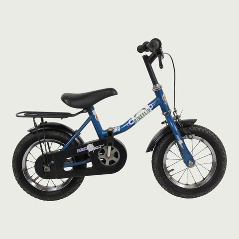 12.65 - BikeFlip, kinderfiets, 12 inch, blauw, Corvino Cobra, terugtraprem, handrem, kabelslot, geen versnellingen, stevig