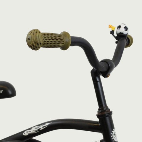 14.26 - BikeFlip, 14 inch fiets, zwarte cruiser, terugtraprem, geen versnellingen, kabelslot, kinderfiets