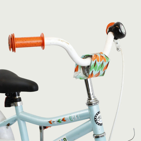 14.27 - BikeFlip, 14 inch fiets, blauwe fiets, terugtraprem, handrem, geen versnellingen, kabelslot, kinderfiets