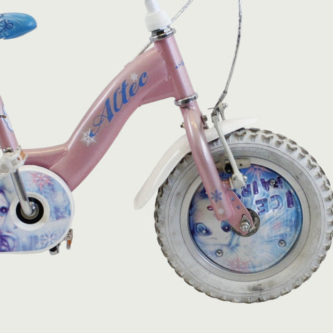 12.142 - BikeFlip, 12 inch kinderfiets, veelkleurige kinderfiets, Altec fiets, ijsprinses fiets, handremmen, zijwieltjes