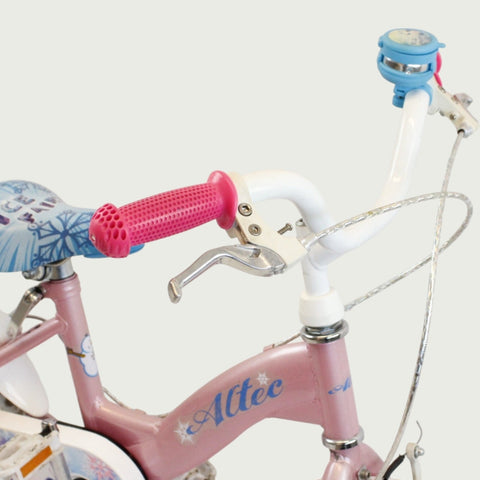 12.142 - BikeFlip, 12 inch kinderfiets, veelkleurige kinderfiets, Altec fiets, ijsprinses fiets, handremmen, zijwieltjes