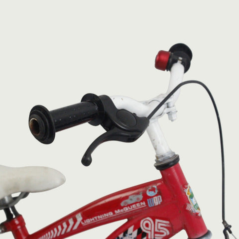 14.22 - BikeFlip, 14 inch fiets, rode Cars fiets, terugtraprem, handrem, geen versnellingen, kabelslot