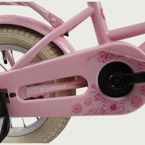 Kinderfiets 4 jaar, 12 inch, 12.105, BikeFlip, kinderfiets met voorrekje, roze fiets, fiets handrem, Optionele zijwieltjes