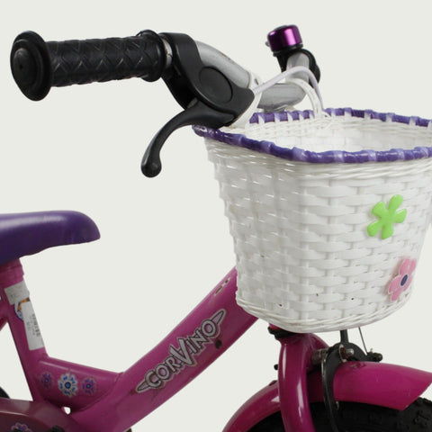 12.25 - BikeFlip, 12 inch, lengte kind: 85-100 cm, terugtraprem, geen versnellingen, kabelslot, roze, zijwieltjes optioneel