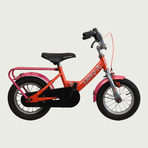 12.185 - BikeFlip, 12 inch, 85-100 cm, kledingmaat 86-98, terugtraprem, handrem, geen versnellingen, kabelslot, veelkleurig
