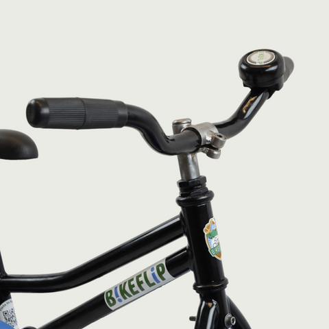 12.118, BikeFlip, 12 inch refurbished kinderfiets, terugtraprem,, kabelslot, zwarte kleur, optionele zijwieltjes