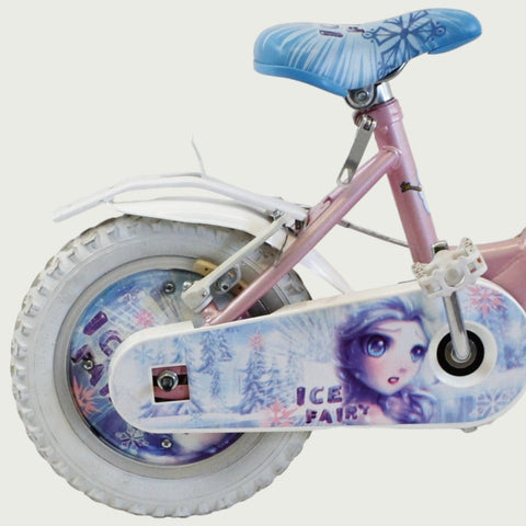 12.142 - BikeFlip, 12 inch kinderfiets, veelkleurige kinderfiets, Altec fiets, ijsprinses fiets, handremmen, zijwieltjes