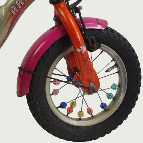 12.33 - BikeFlip, 12 inch, kinderfiets, bruin, terugtraprem, handrem, geen versnellingen, kabelslot, kinderen, 85-100 cm fiet