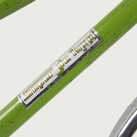 16.1 - BikeFlip, 16 inch kinderfiets, groene kinderfiets, terugtraprem, geen versnellingen, kabelslot, verlichting