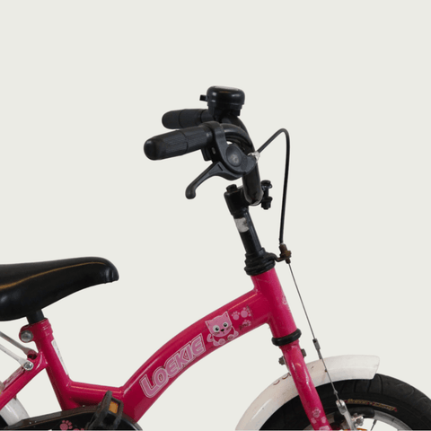 12.26 - BikeFlip, Viviane, 12 inch, Loekie, roze, lengte kind: 85-100 cm, terugtraprem, handrem, geen versnellingen