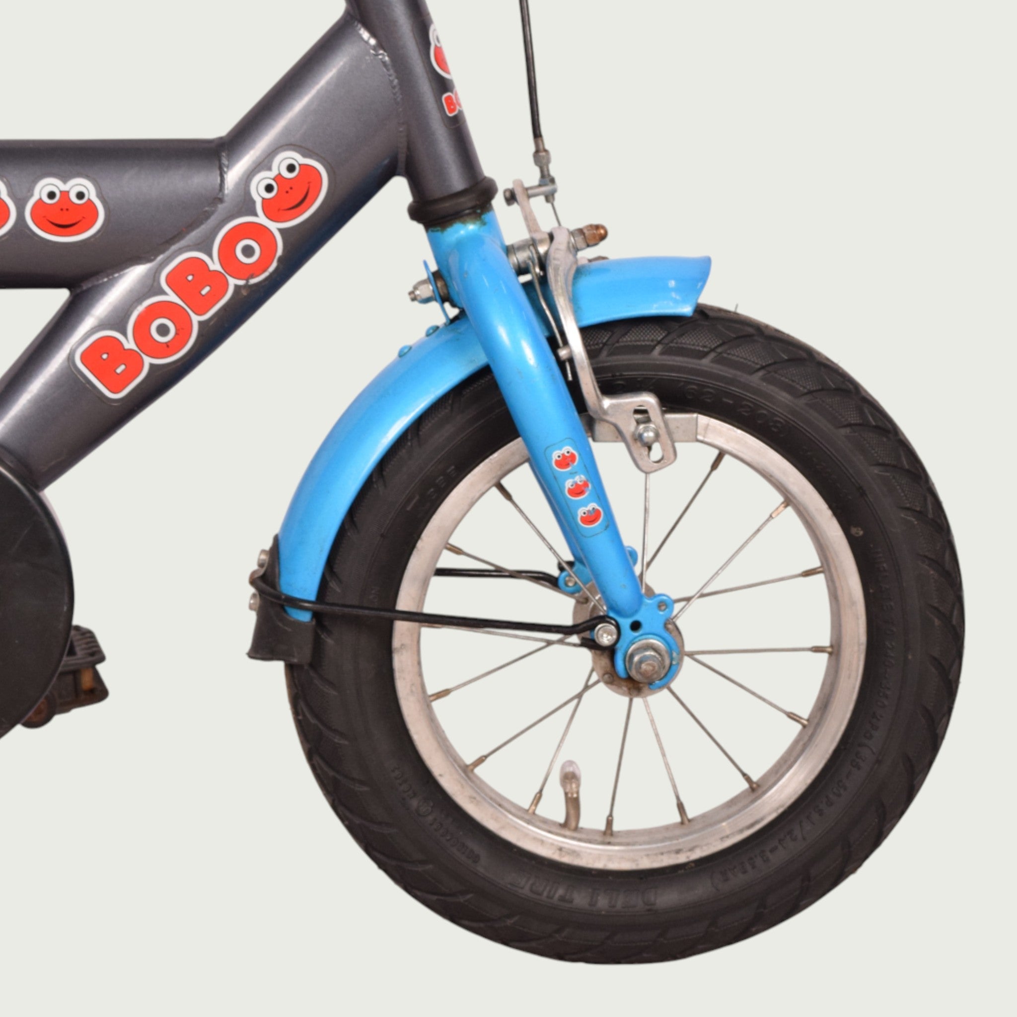 Bobo children's bicycle 12 inch - for 2-4 years - gray - BikeFlip