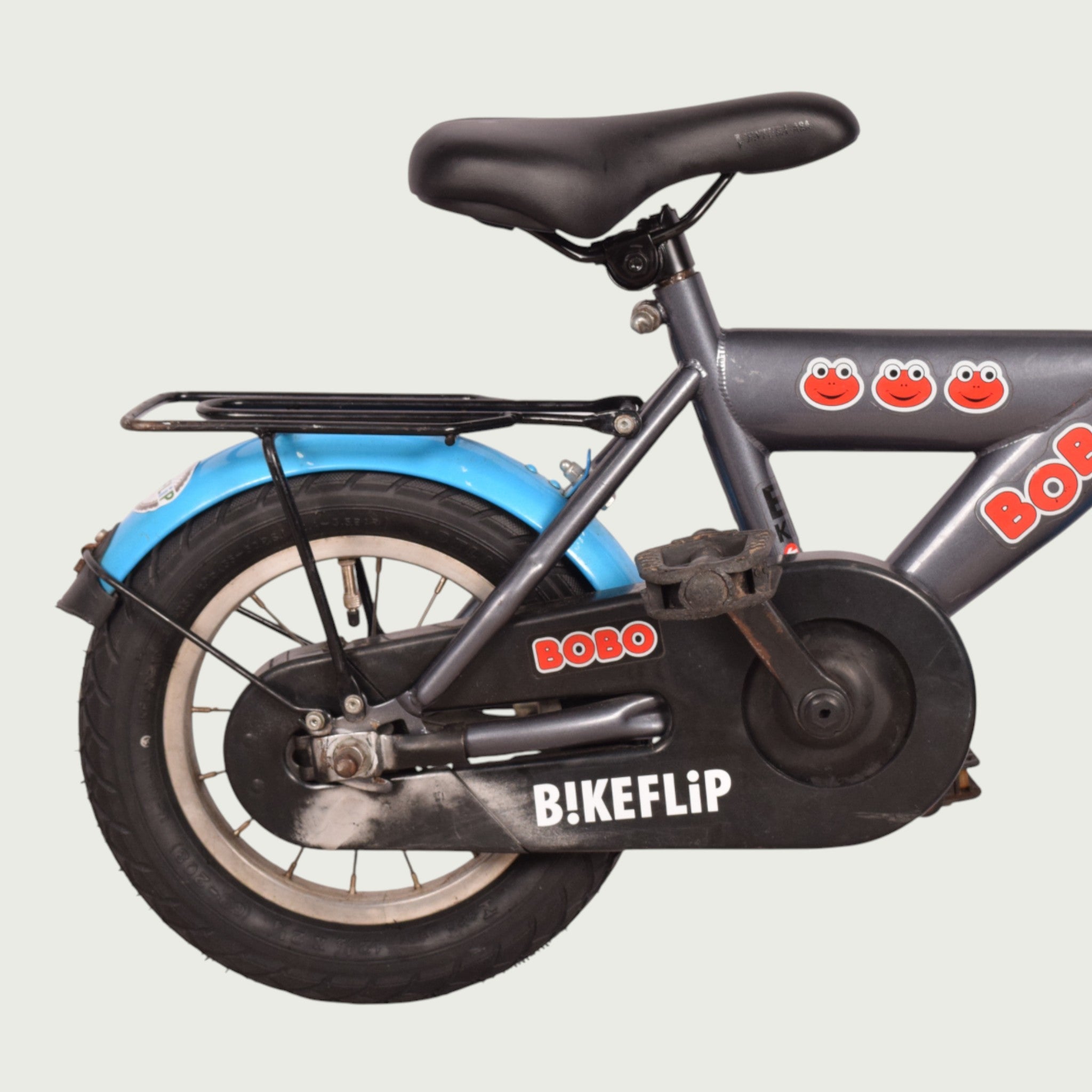 Bobo children's bicycle 12 inch - for 2-4 years - gray - BikeFlip