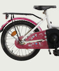 16.100 - BikeFlip, 16 inch fiets, witte kinderfiets, terugtraprem en handrem, geen versnellingen, kabelslot, verlichting,