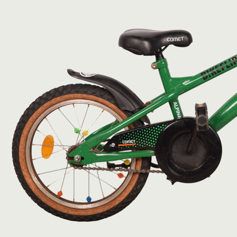 Alpina children's bicycle 16 inch - in green for ages 4-6