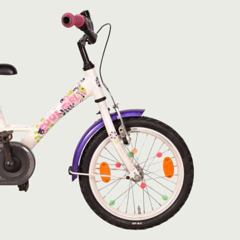 Loekie children's bike 16 inch - For 4-6 years - White