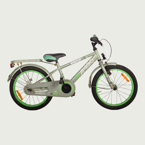AMIGO children's bicycle 18 inch gray for 6-7 years