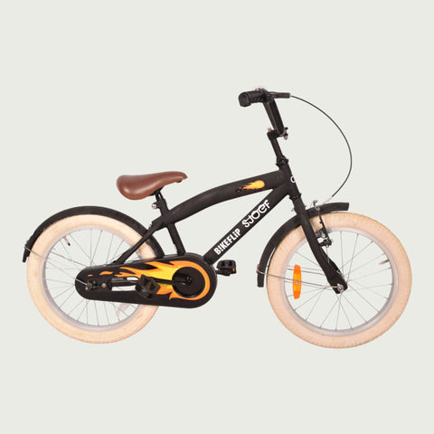 Sjoef kinderfiets 18 inch - voor 6-7 jaar - zwart