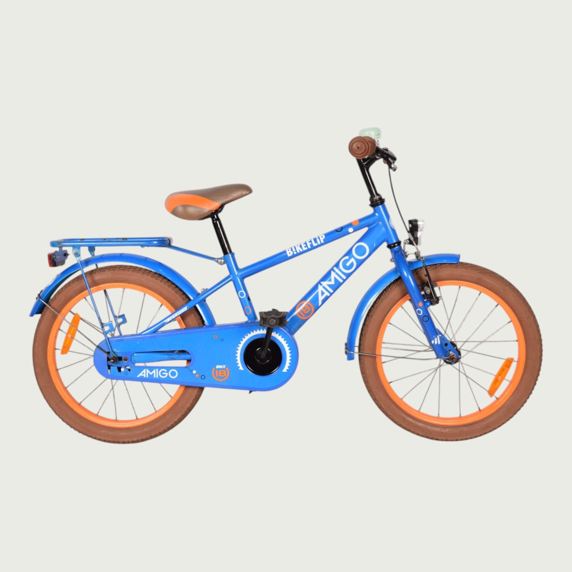 JOYSTAR Pluto Kinderfiets 14 Inch Met Dje Met Waterfles Zijwieltjes Bel Handrem Grijs I 69419
