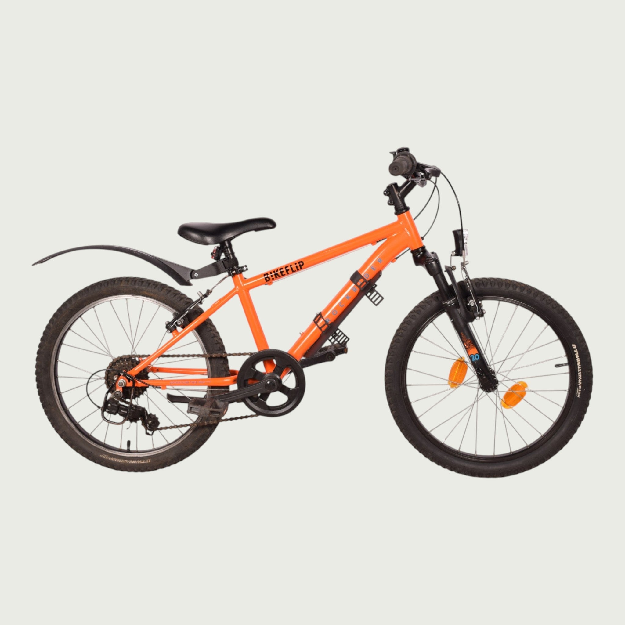 20インチ 子どもの自転車　 Rockrider Rockrider kids bike 20 inch - For 7 or 8 years old - Orange - BikeFlip