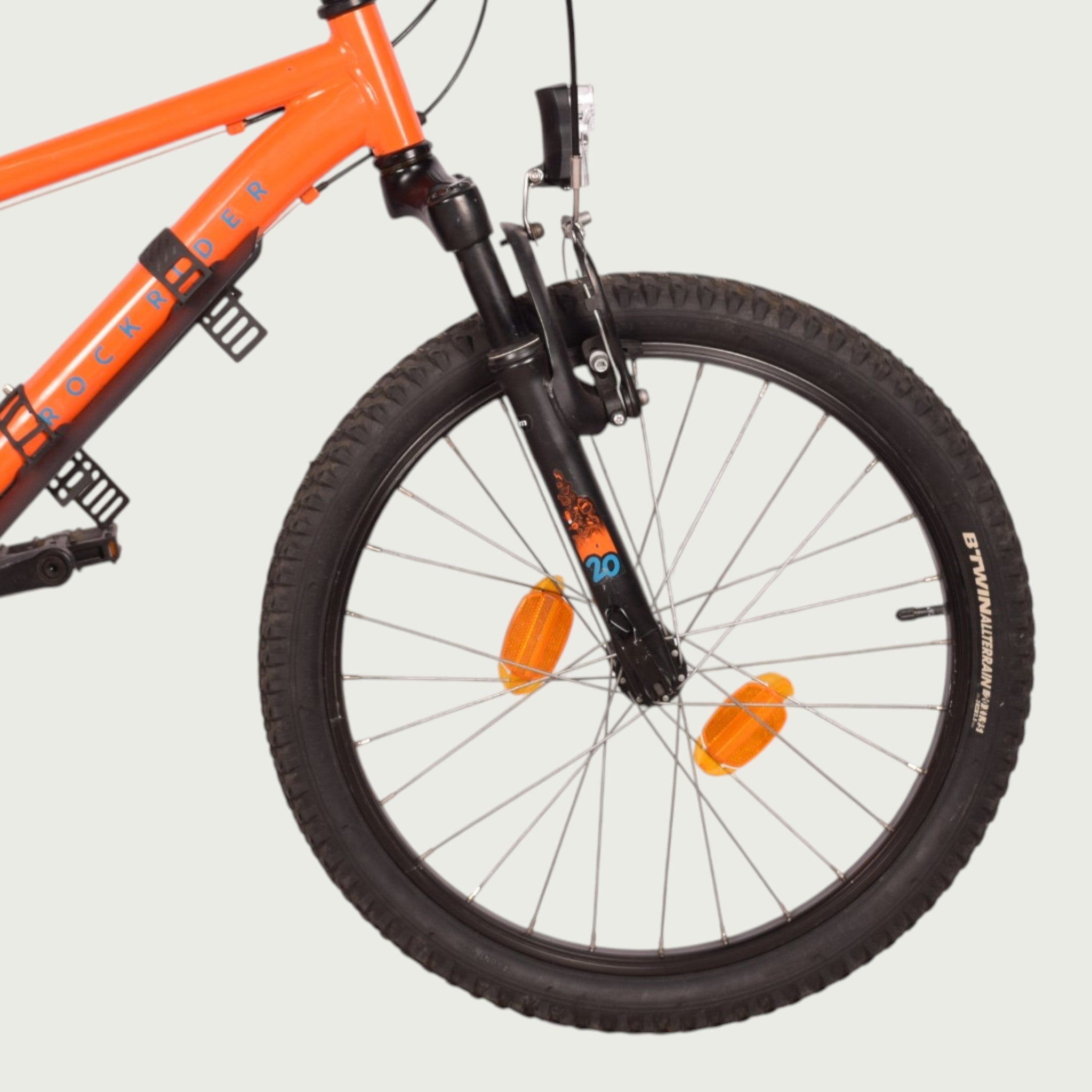 Rockrider kids bike 20 inch - For 7 or 8 years old - Orange - BikeFlip