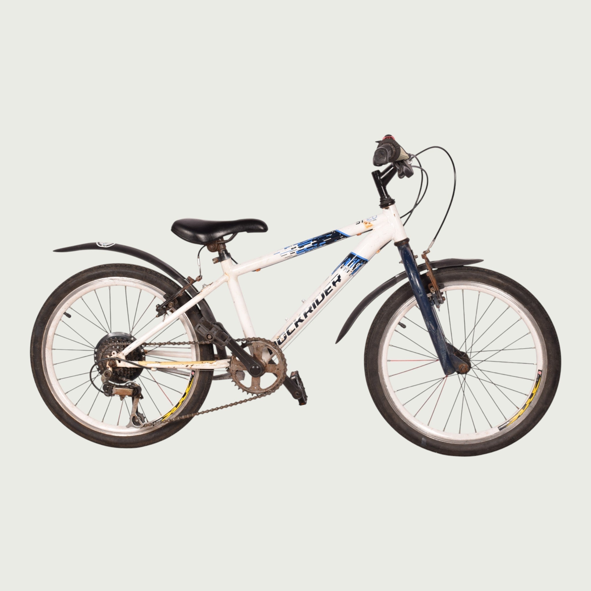 Rockrider 20-inch mountain bike in white (ages 7 and 8) - BikeFlip