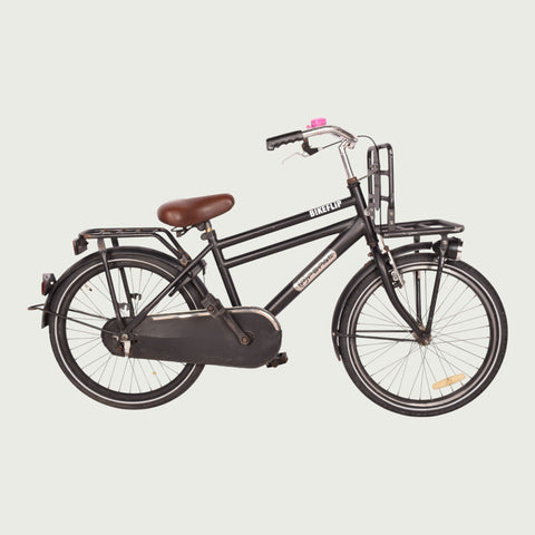 kinderfiets pedalen Popal children's bicycle 22 inch - Color: black - for 8-9 years