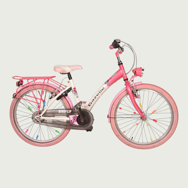 Gazelle children's bike 22 inch - For 8 or 9 years - Pink