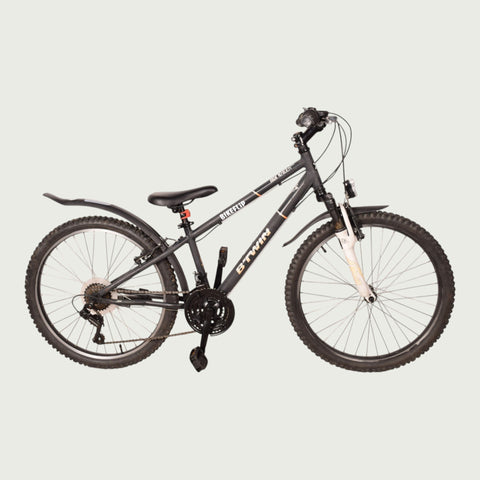 B-TWIN 24 inch bike - For 9 or 10 years old - Colour: Grey