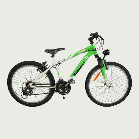 kawasaki fahrrad 24 zoll Kawasaki 24-inch bike in green for 9- and 10-year-olds