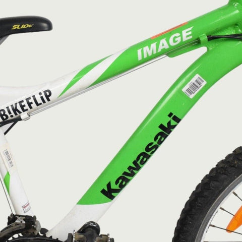 kawasaki fahrrad 24 zoll Kawasaki 24-inch bike in green for 9- and 10-year-olds