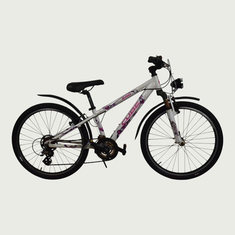 mountainbike cube 24 inch Cube mountain bike 24 inch in white for 9 & 10 year olds