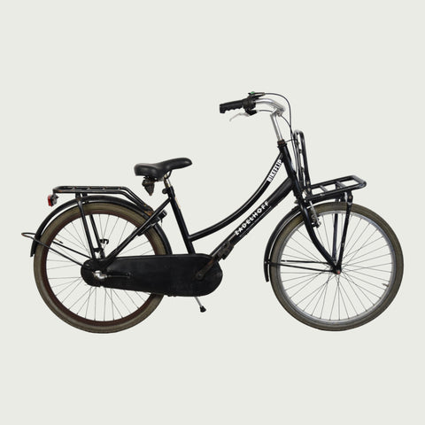 Zadelhoff 24-inch black bike for 9- and 10-year-olds