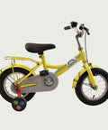 12.64 - BikeFlip, kinderfiets, 12 inch, bruin, rood, Gazelle fiets, terugtraprem, kabelslot, geen versnellingen, stevig