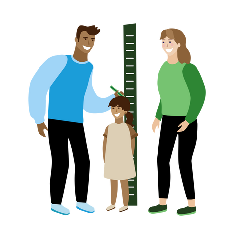 Size chart for children's bicycles sale
