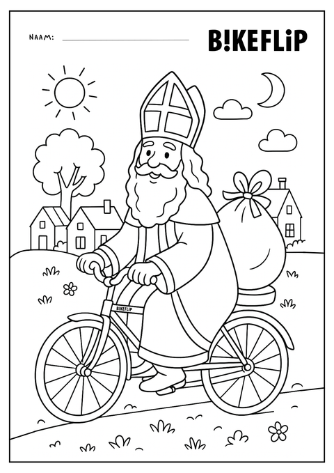 Sinterklaas coloring page