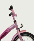 14.34 - BikeFlip, 14 inch fiets, roze kinderfiets, terugtraprem, geen versnellingen, kabelslot, fiets voor kinderen 95-105 cm