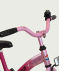 14.34 - BikeFlip, 14 inch fiets, roze kinderfiets, terugtraprem, geen versnellingen, kabelslot, fiets voor kinderen 95-105 cm